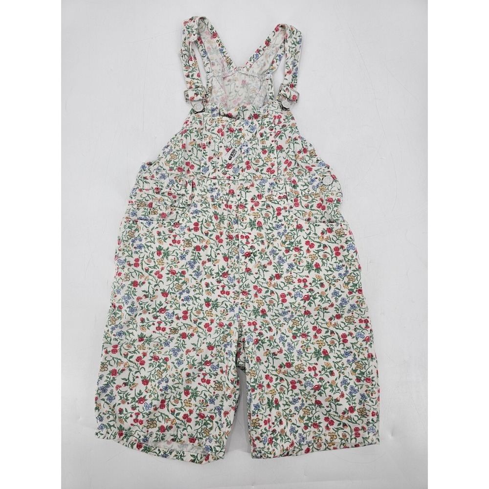 Vintage Baby Guess By George Marciano Girls Multicolor Floral Overalls Size‎ 8